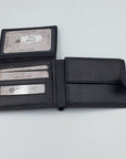 RFID Mens Leather Wallet - BLACK