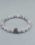 Inspirations White Howlite 8mm Bracelet