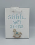 BABY SLEEPING SIGN-BLUE - Success Gifts