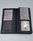 Soft Nappa Leather Men's Coat Wallet - Black