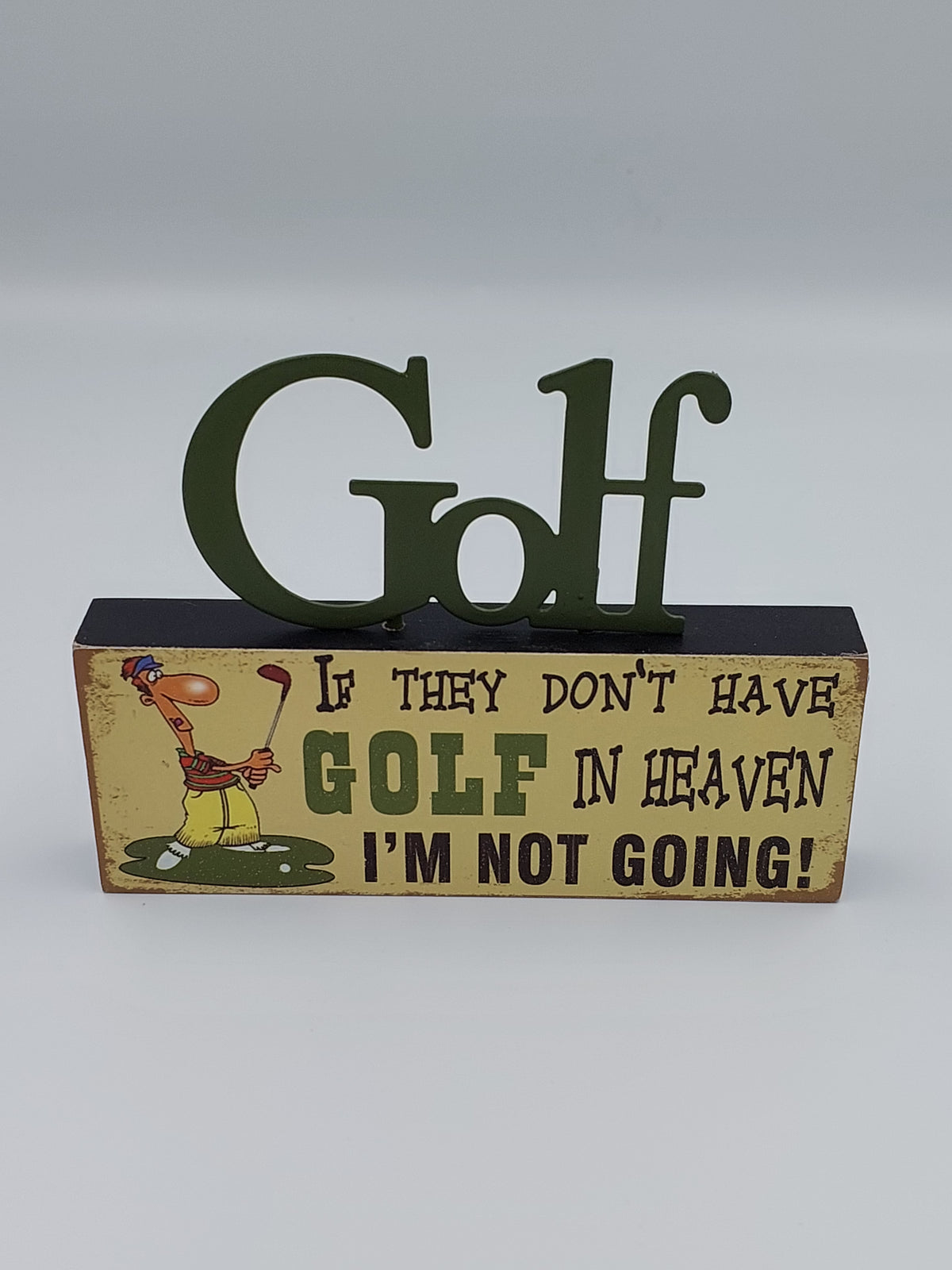 Table Sign Golf Golf Mini Table Top Sign – Success Gifts