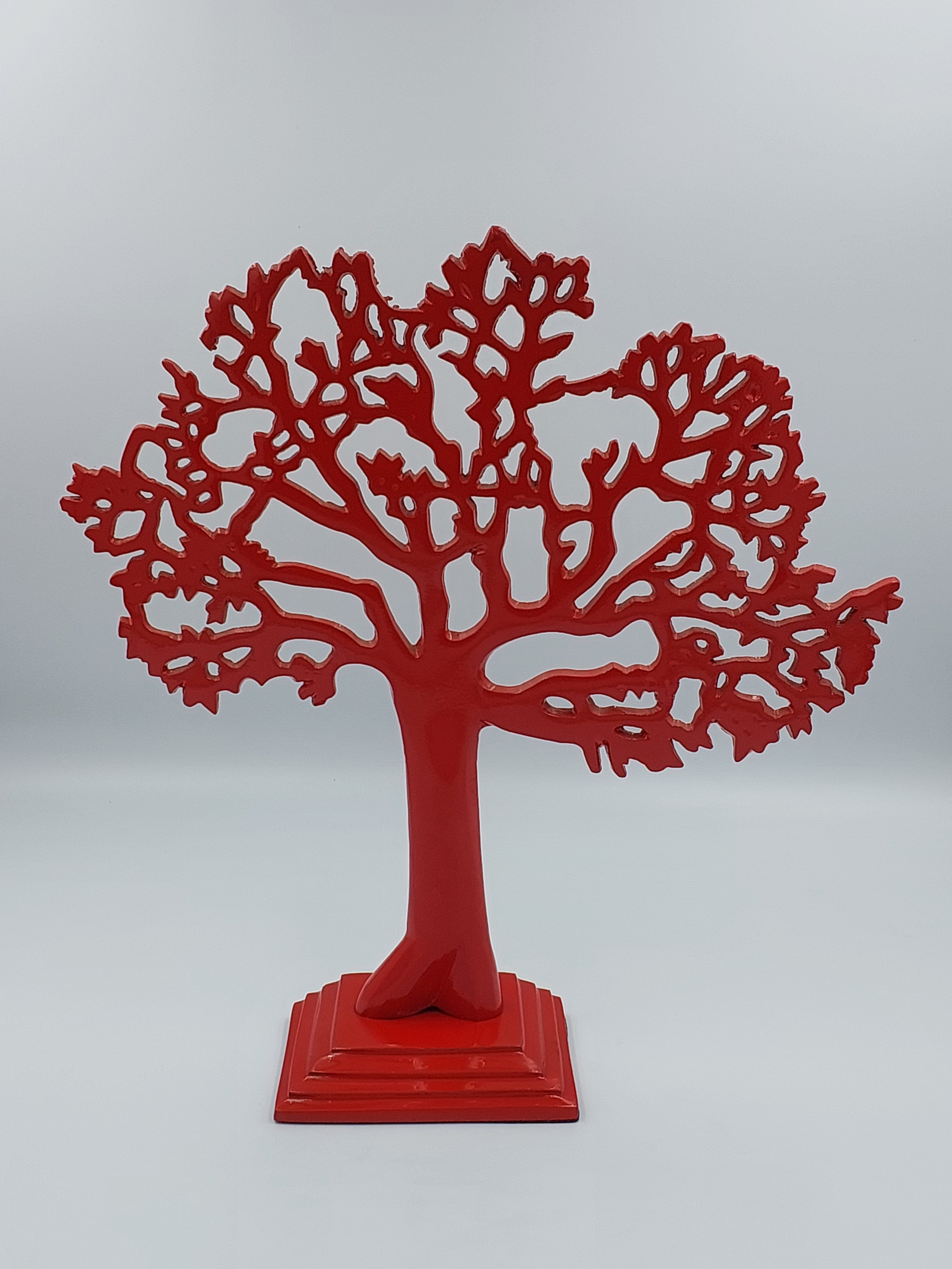Red Tree on Stand