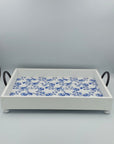 Tray Rectangle Blue/White - Success Gifts