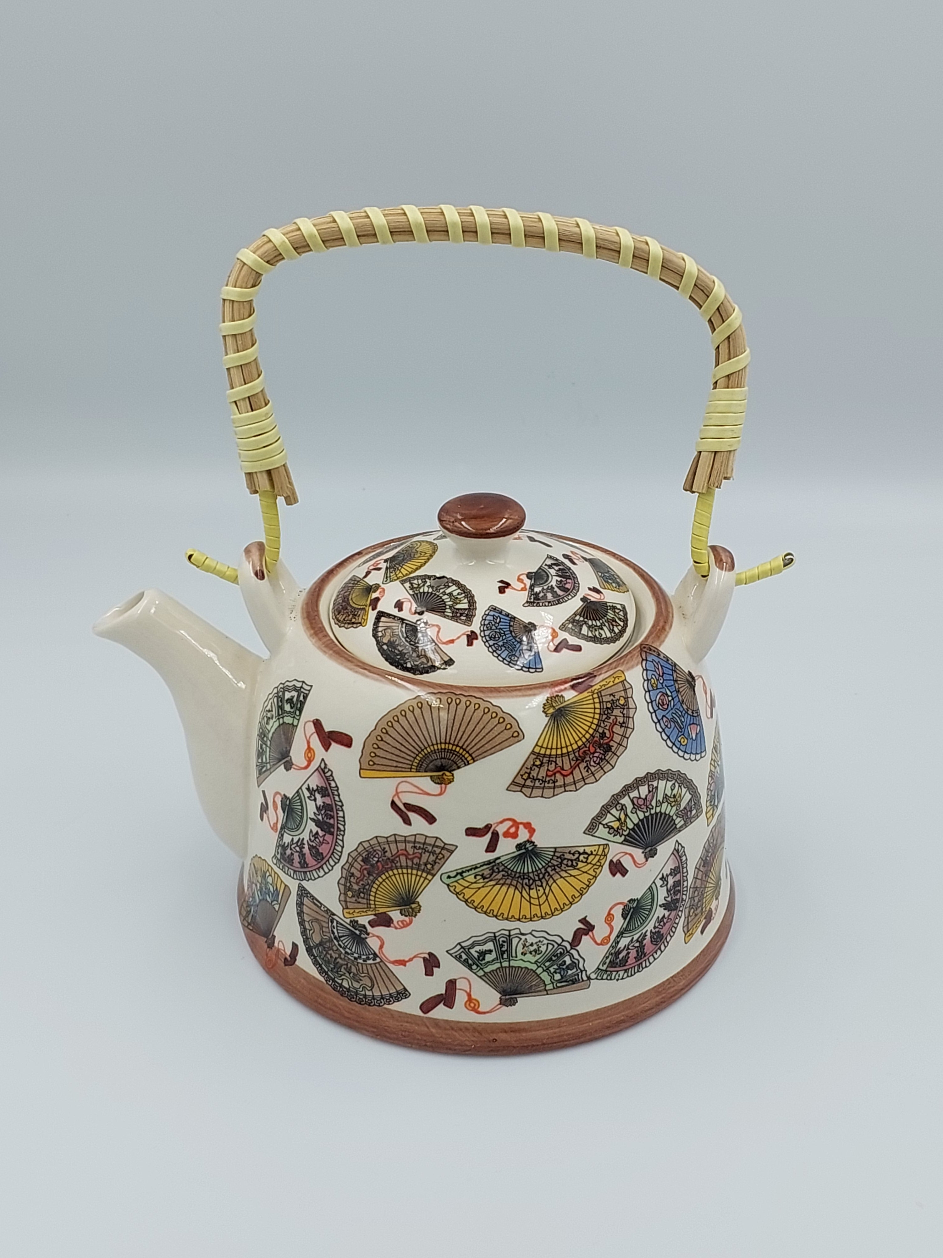 Teapot Oriental Fans
