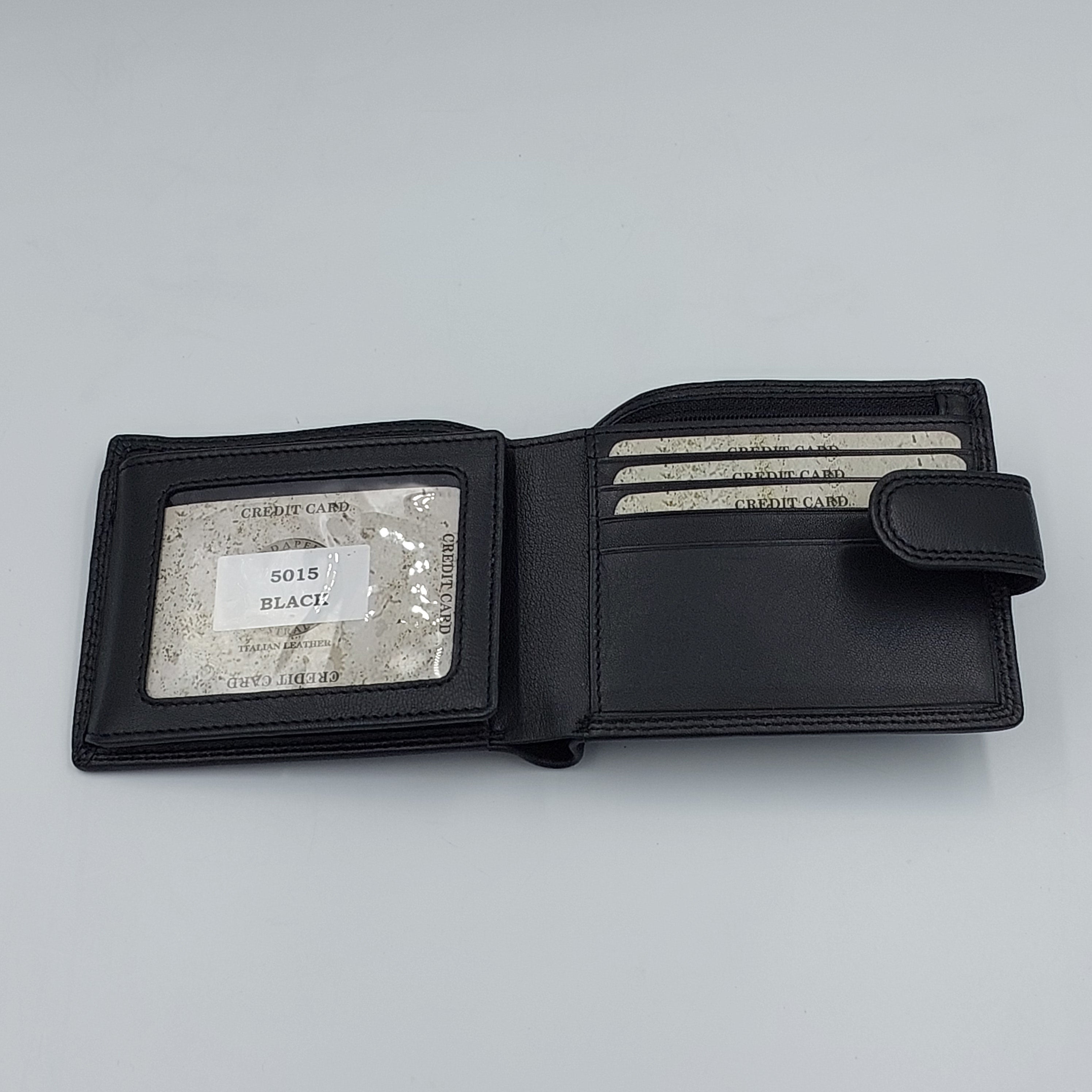 RFID Mens Leather Wallet - BLACK - Success Gifts