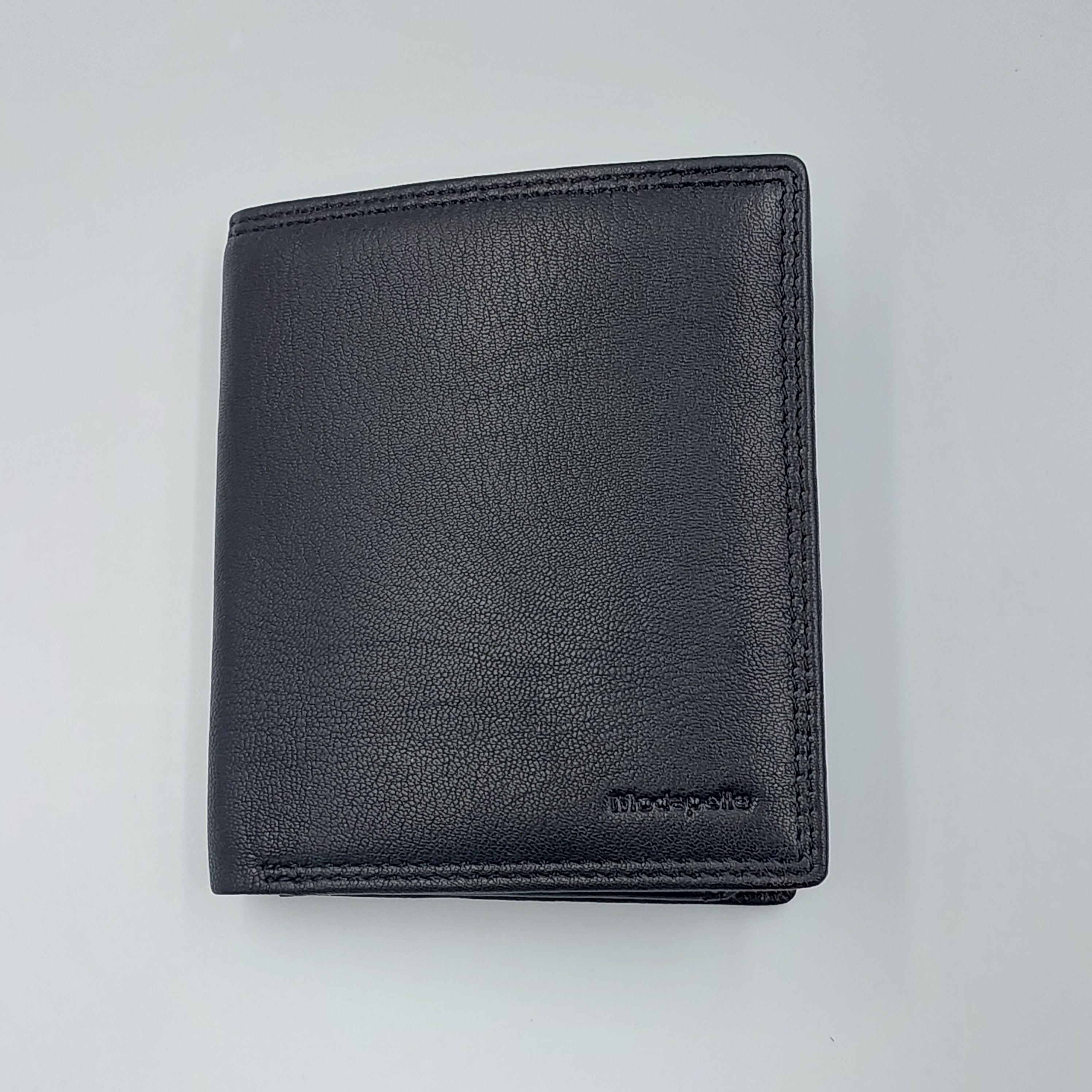 RFID Mens Leather Wallet - BLACK - Success Gifts