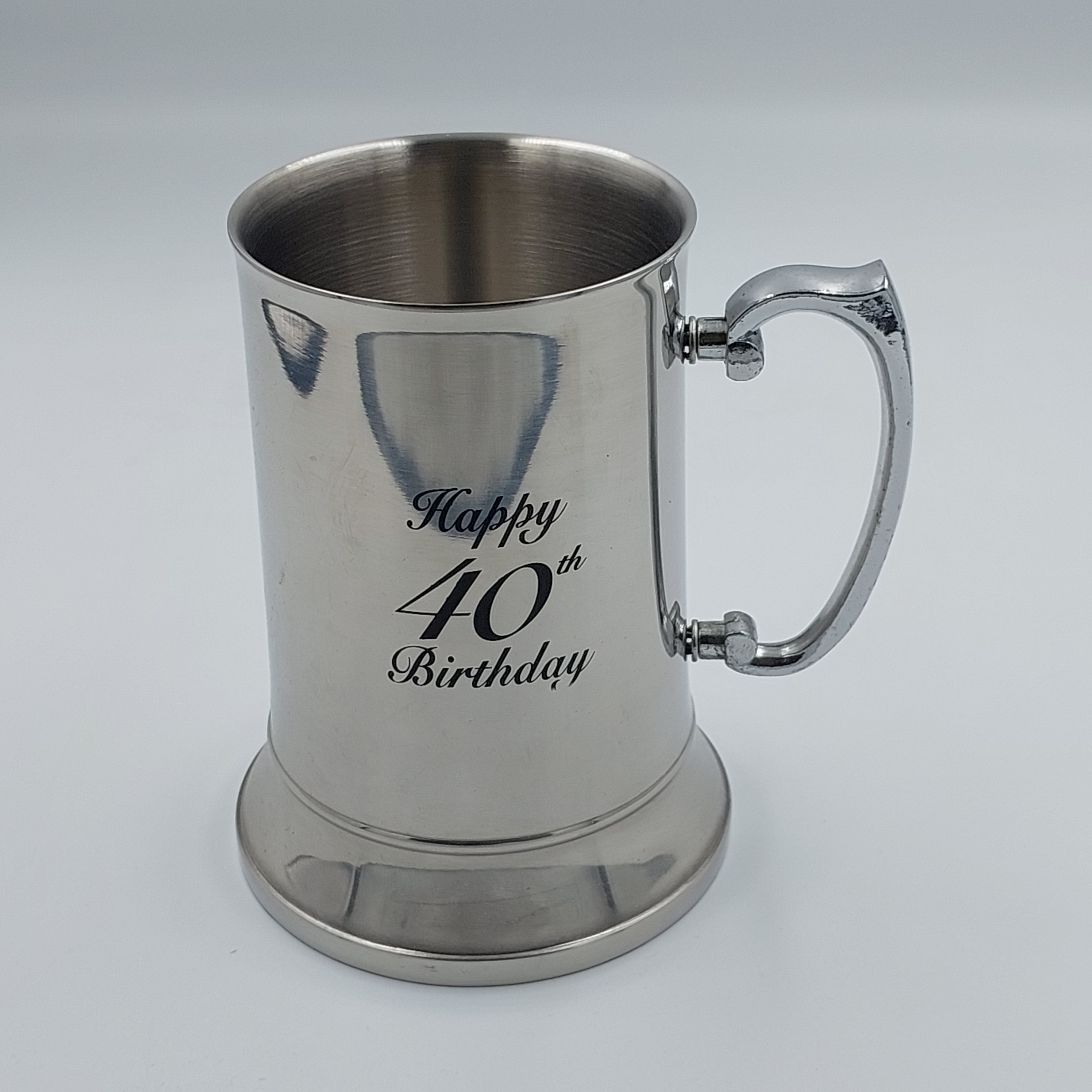 18OZ BEER MUG HAPPY 40TH - Success Gifts