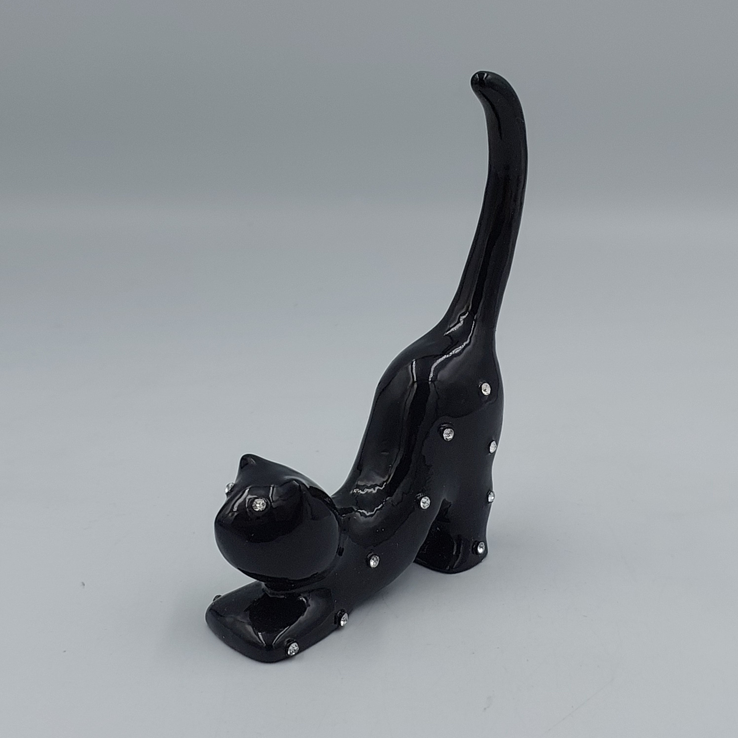 Cat Ring Holder Black