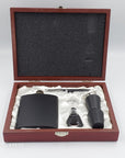 Hip Flask Timber Gift Set