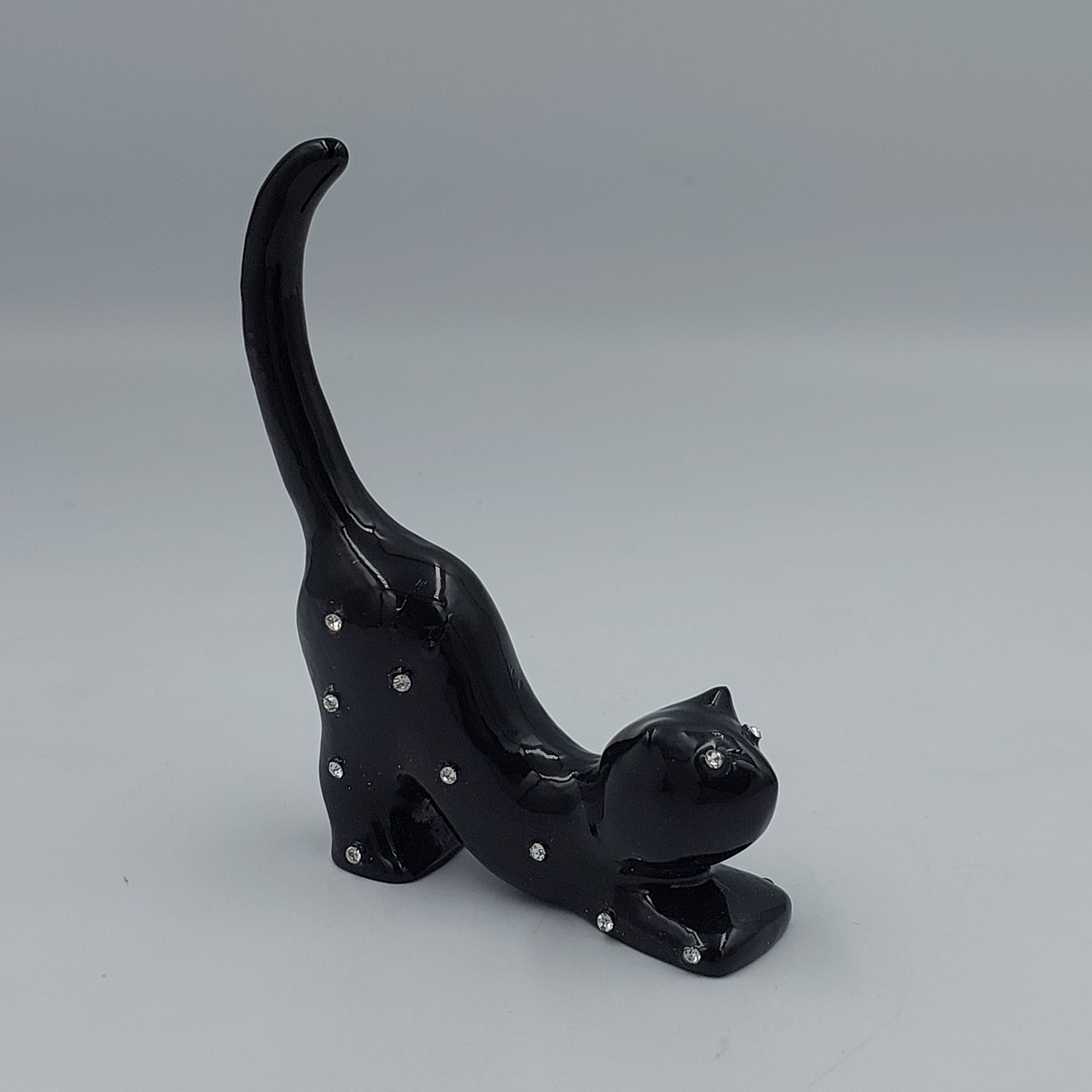 Cat Ring Holder Black