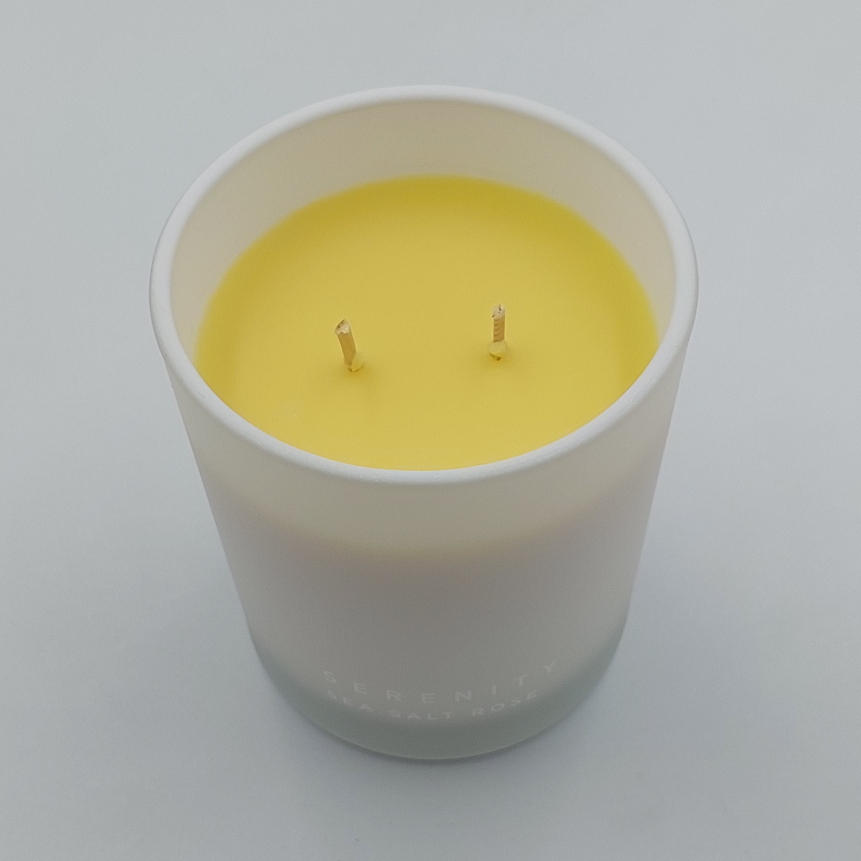SERENITY SEA SALT ROSE SOY WAX CANDLE