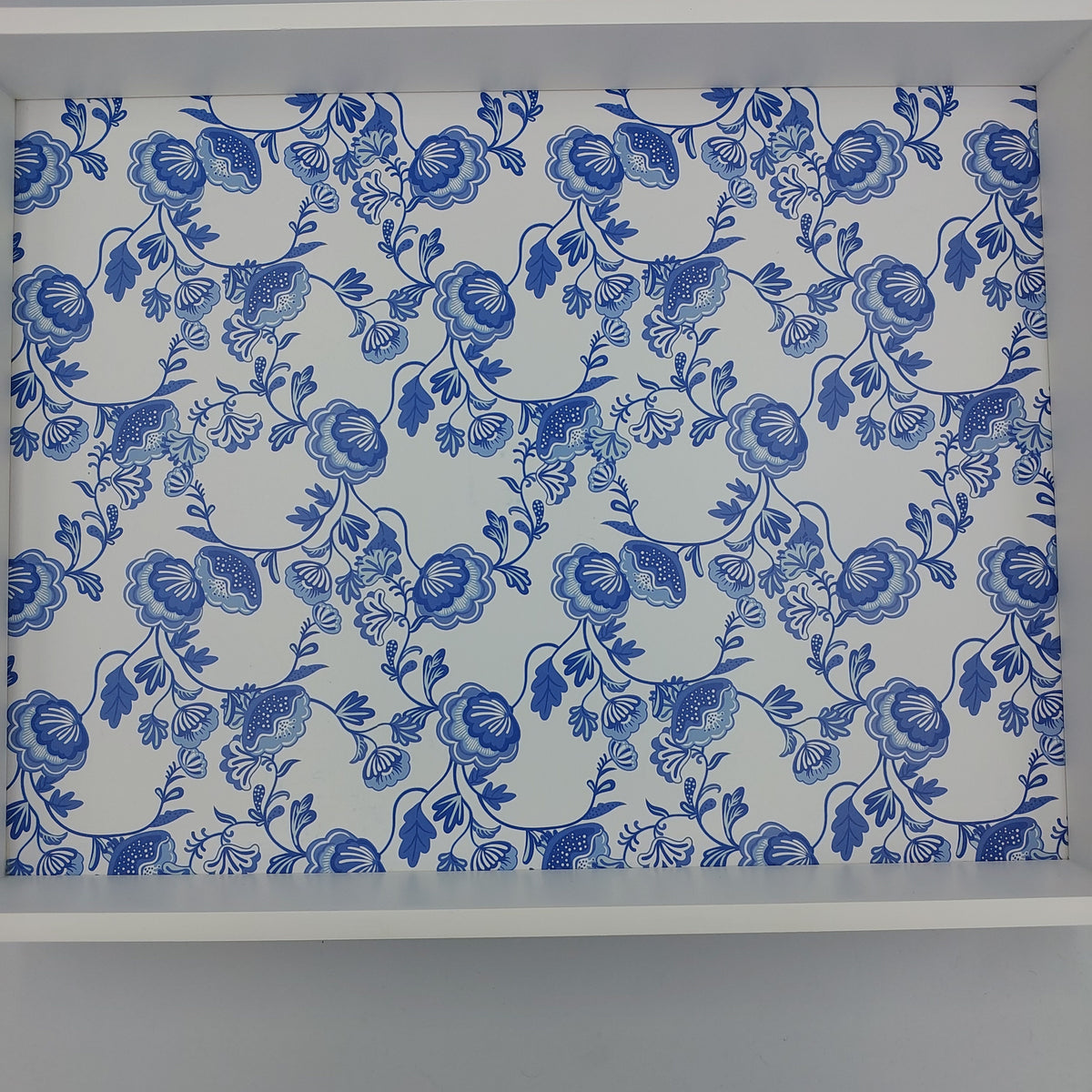 Tray Rectangle Blue/White - Success Gifts