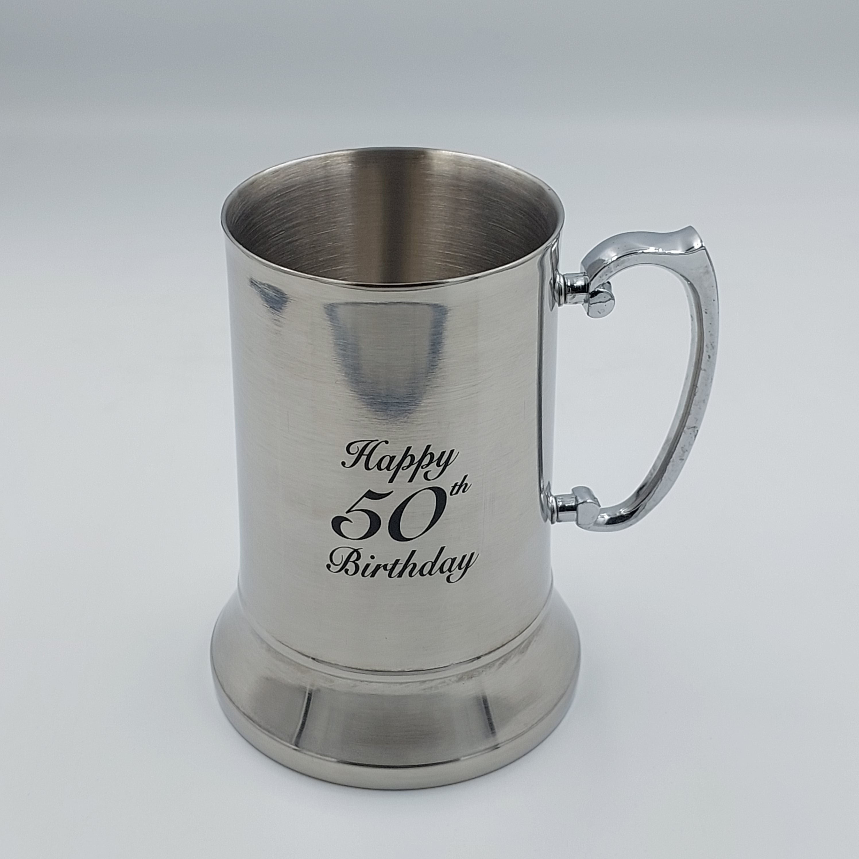 18OZ BEER MUG HAPPY 50TH - Success Gifts