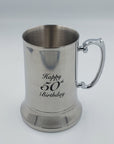 18OZ BEER MUG HAPPY 50TH - Success Gifts