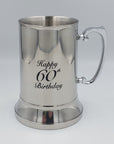 18OZ BEER MUG HAPPY 60TH - Success Gifts