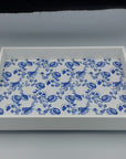 Tray Rectangle Blue/White - Success Gifts