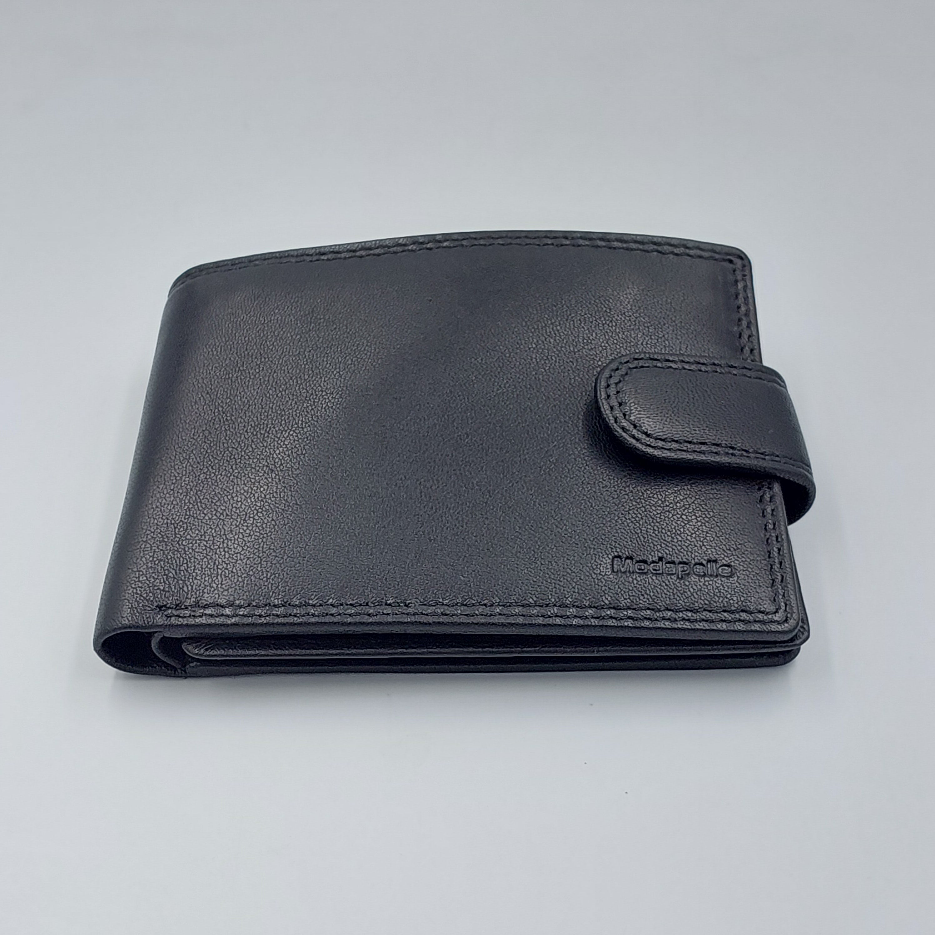 RFID Mens Leather Wallet - BLACK