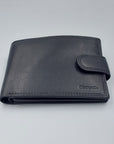 RFID Mens Leather Wallet - BLACK