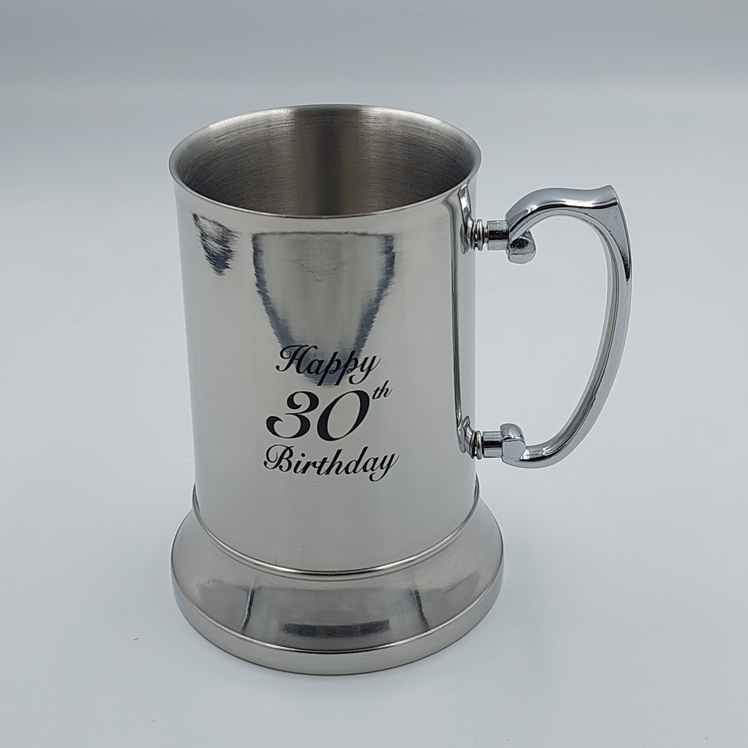 18OZ BEER MUG HAPPY 30TH - Success Gifts