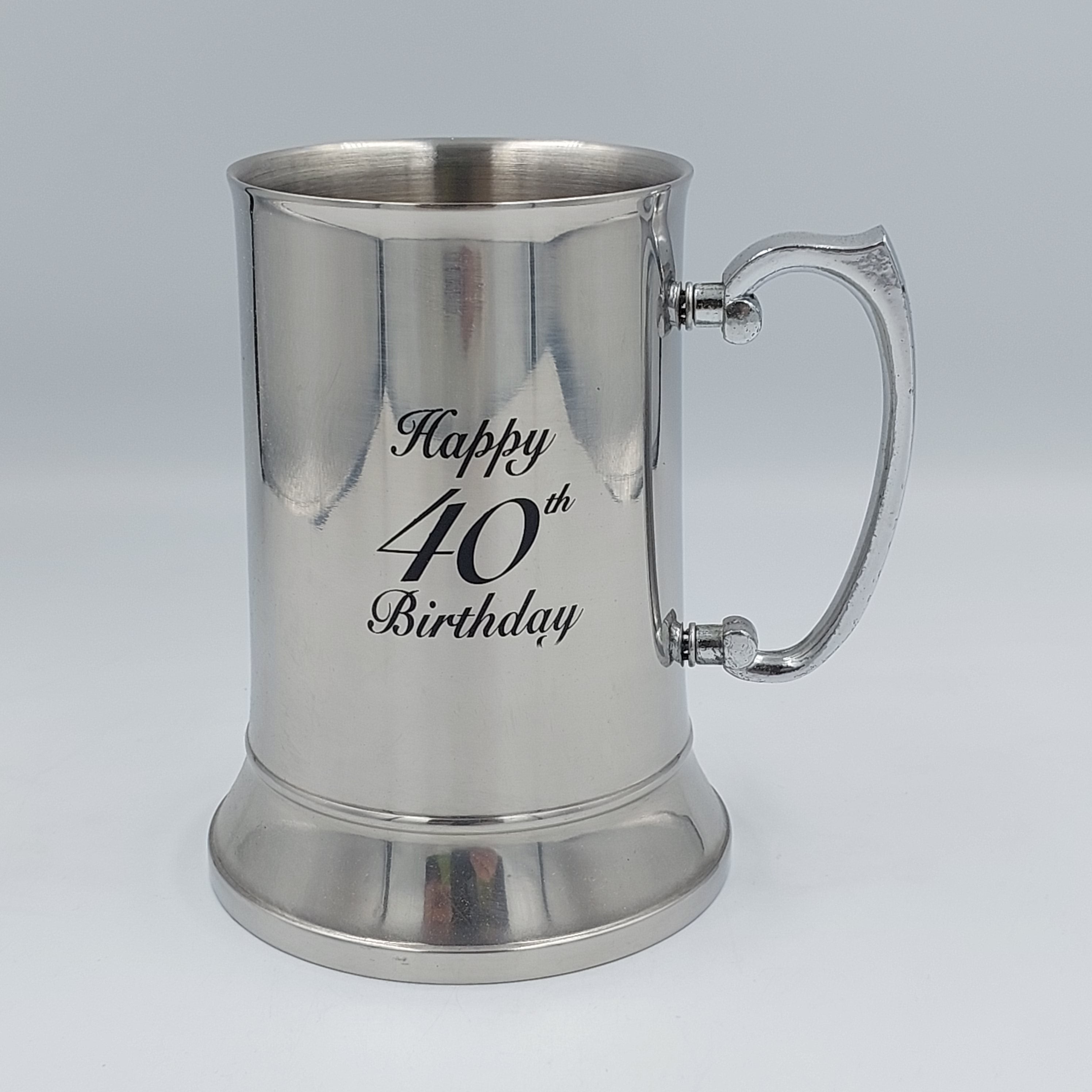 18OZ BEER MUG HAPPY 40TH - Success Gifts