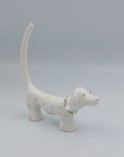 Dog Ring Holder White