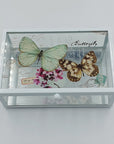 J.B.CL. Glass Butterflies Jewel Box