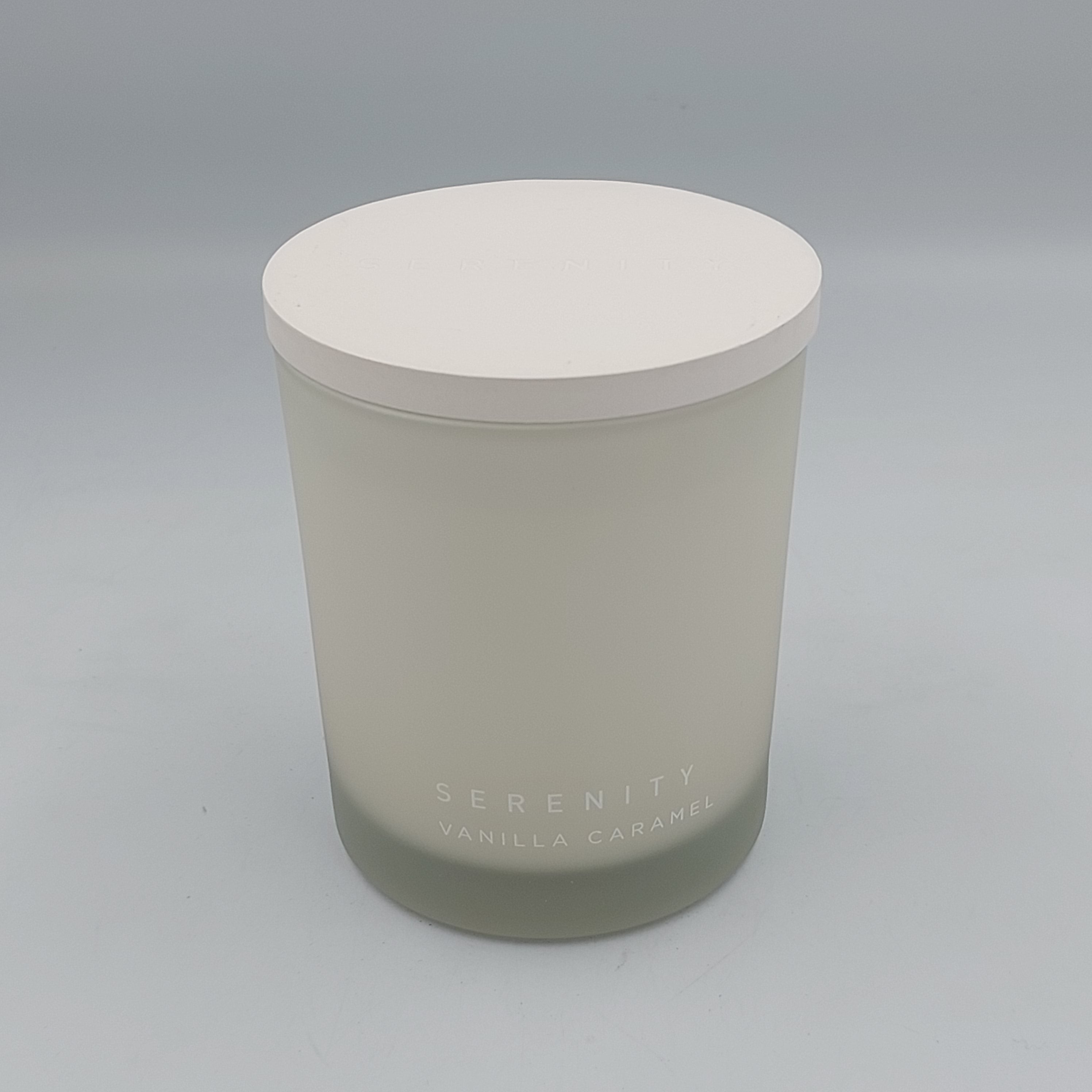 SERENITY VANILLA CARAMEL SOY WAX CANDLE