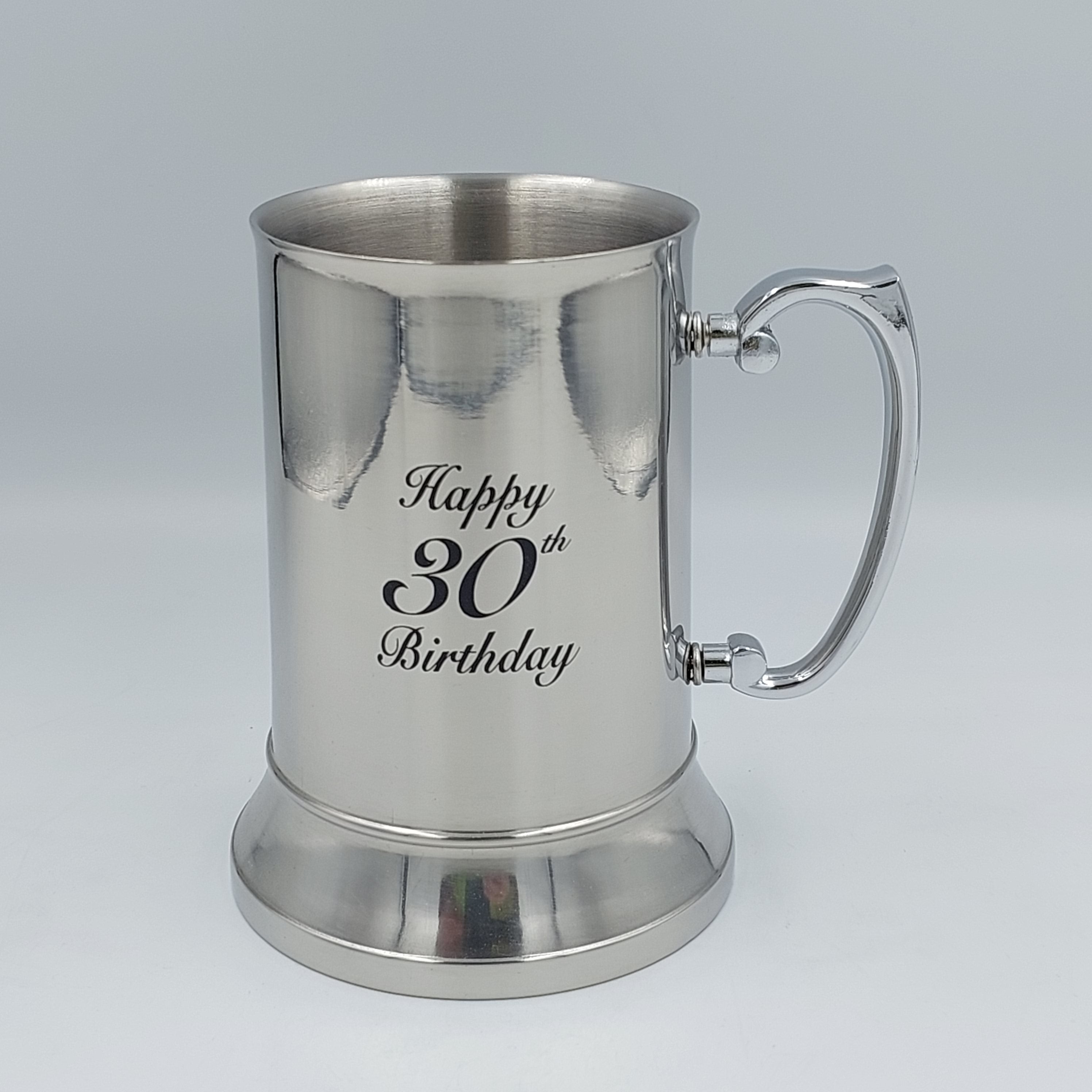 18OZ BEER MUG HAPPY 30TH - Success Gifts