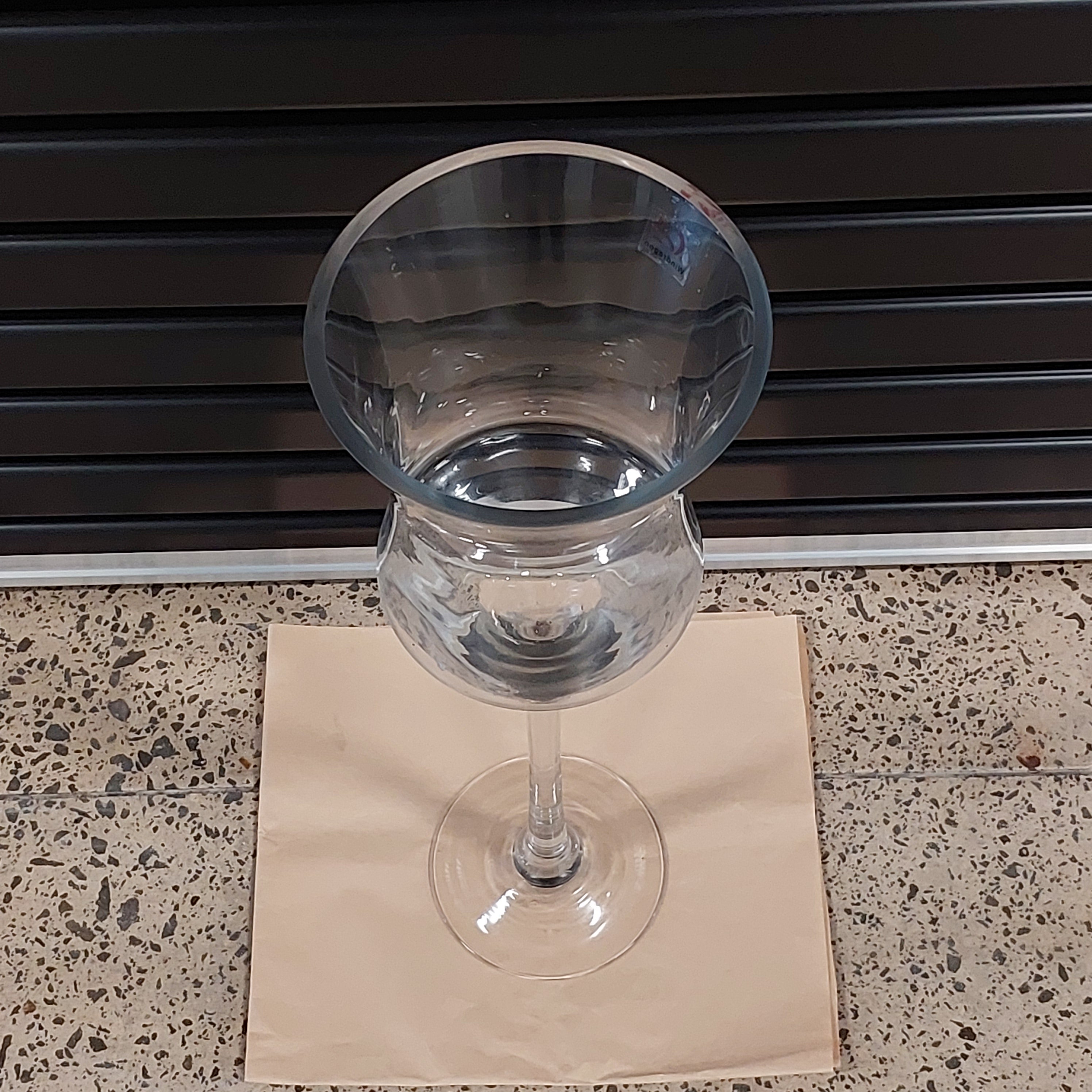 Large Clear Glass Vase