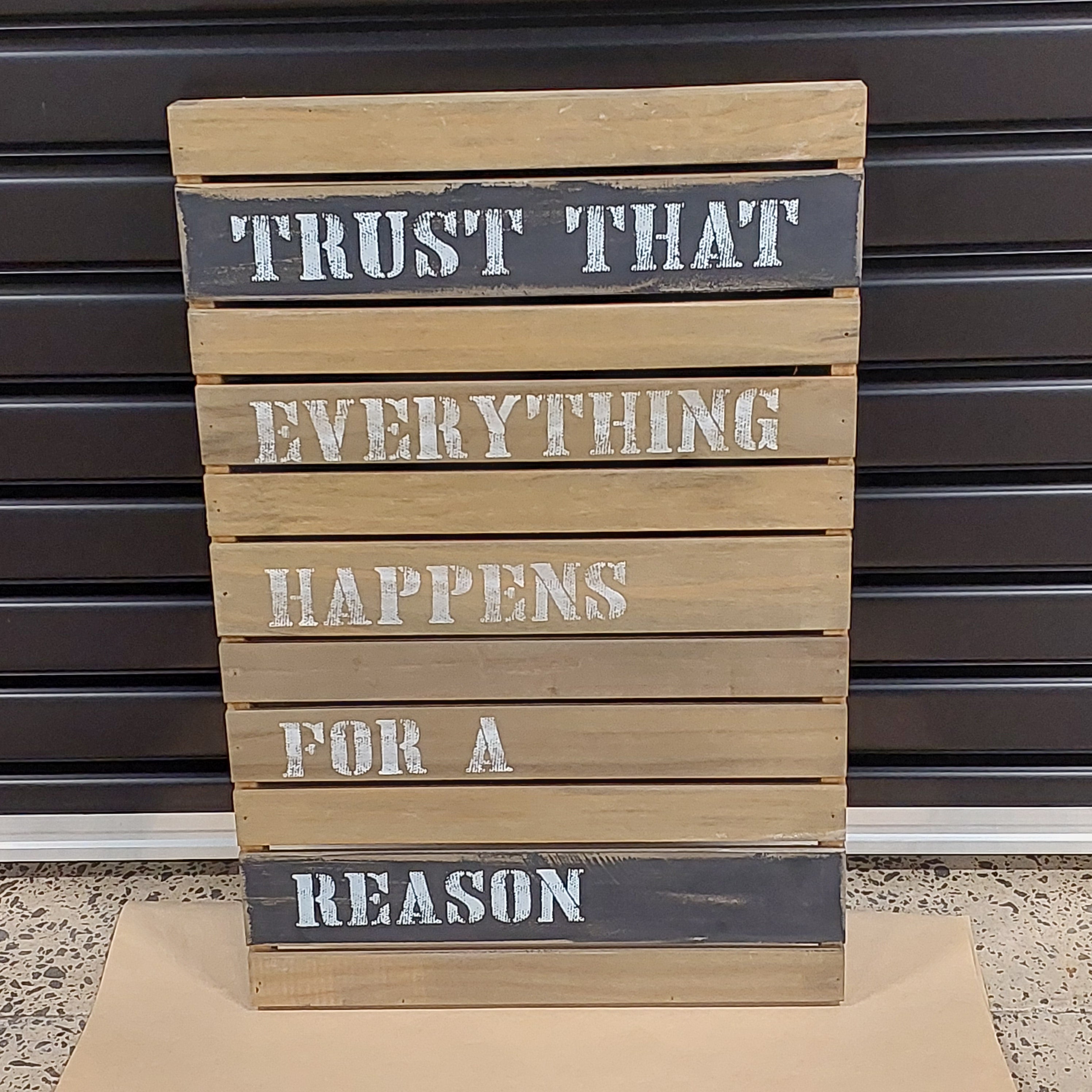CRATE WALL HANGING-REASON