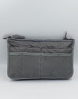 Men's Toiletries Twin Zip Bag Grey