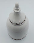White Ceramic Urn w/Lid