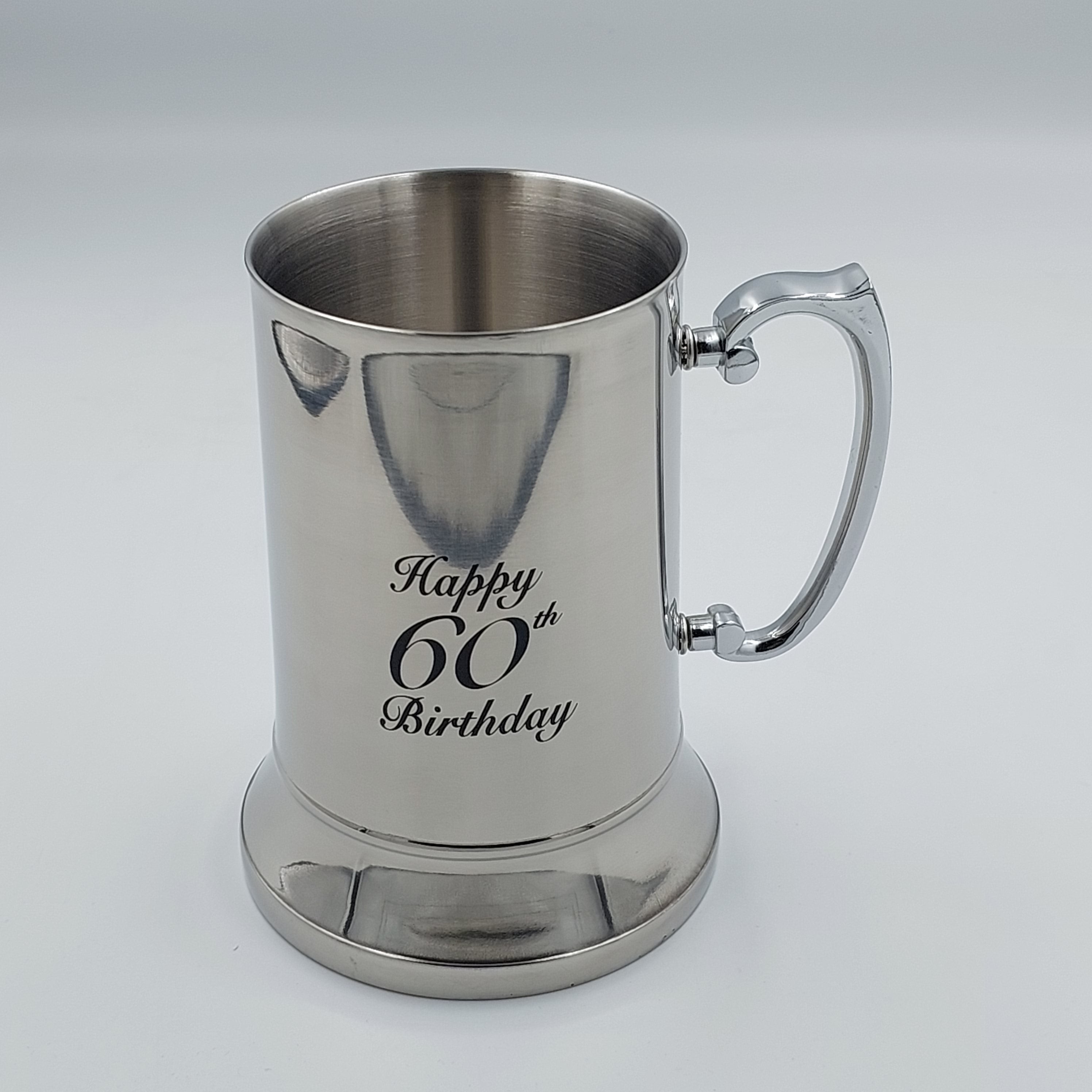 18OZ BEER MUG HAPPY 60TH - Success Gifts
