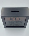 Beer Fund MDF Money Box w/clear front