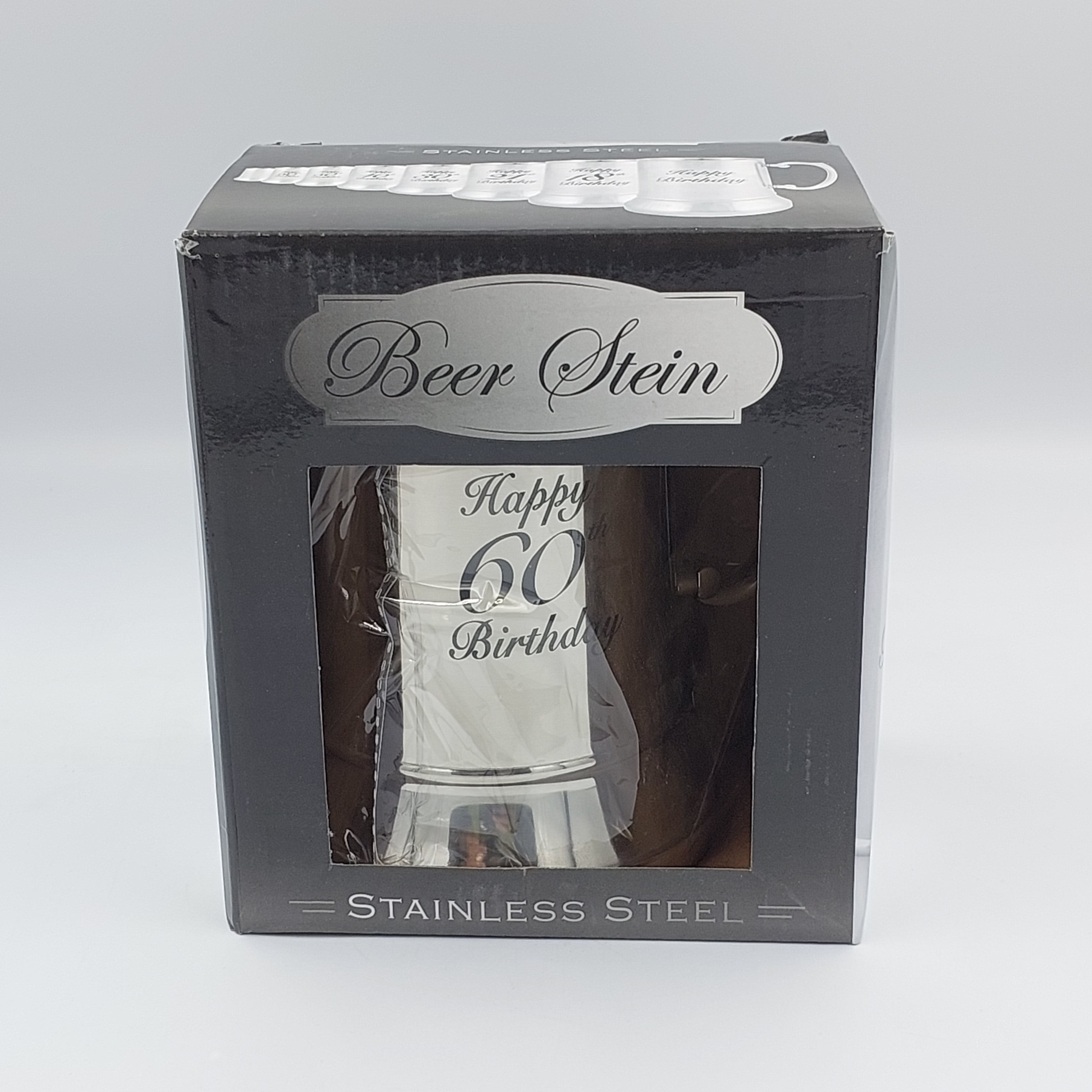 18OZ BEER MUG HAPPY 60TH - Success Gifts