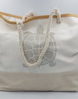 Beach Bag Turtle Silver
