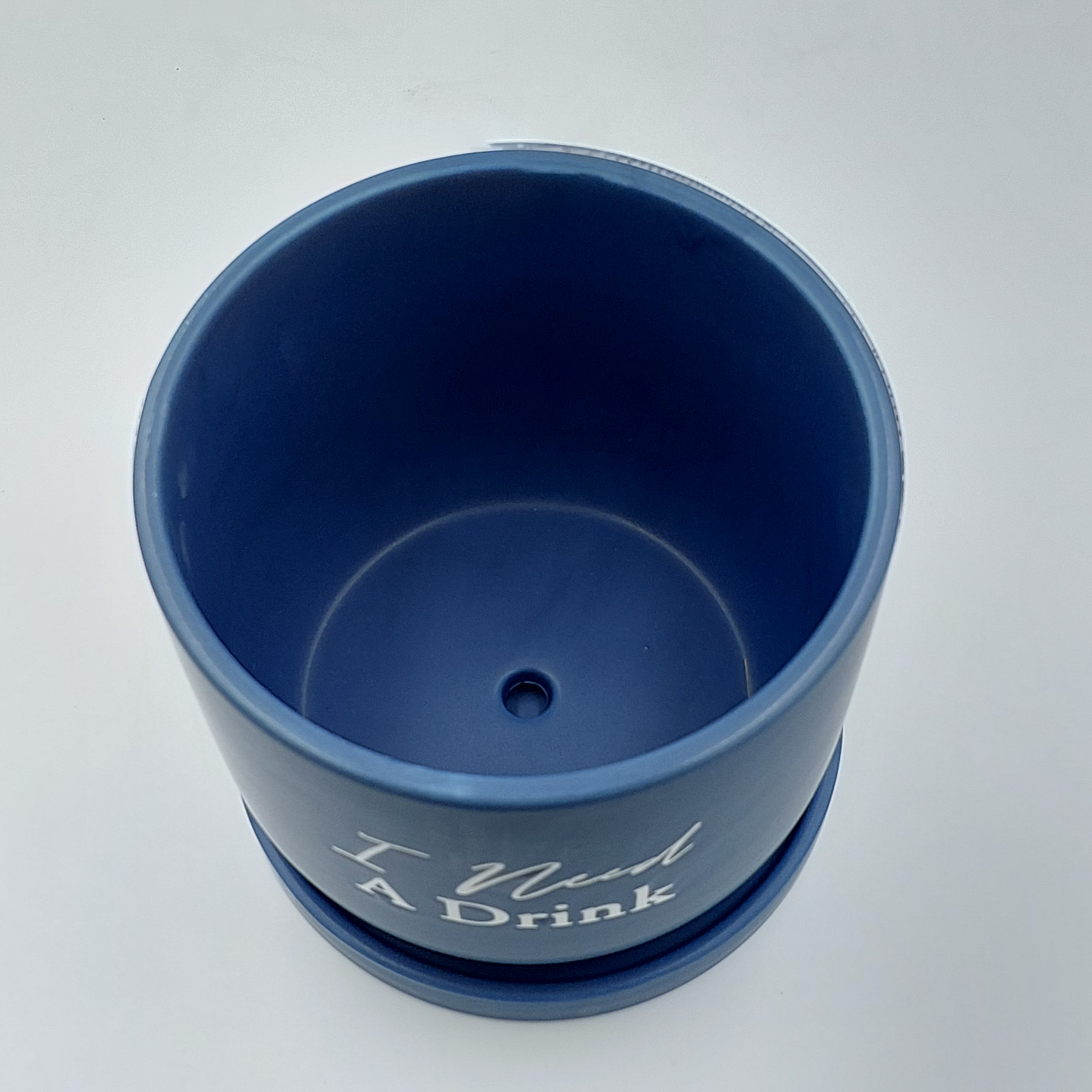 I Need A Drink planter with tray - Success Gifts