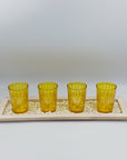 Yellow 4-Tealight Holder