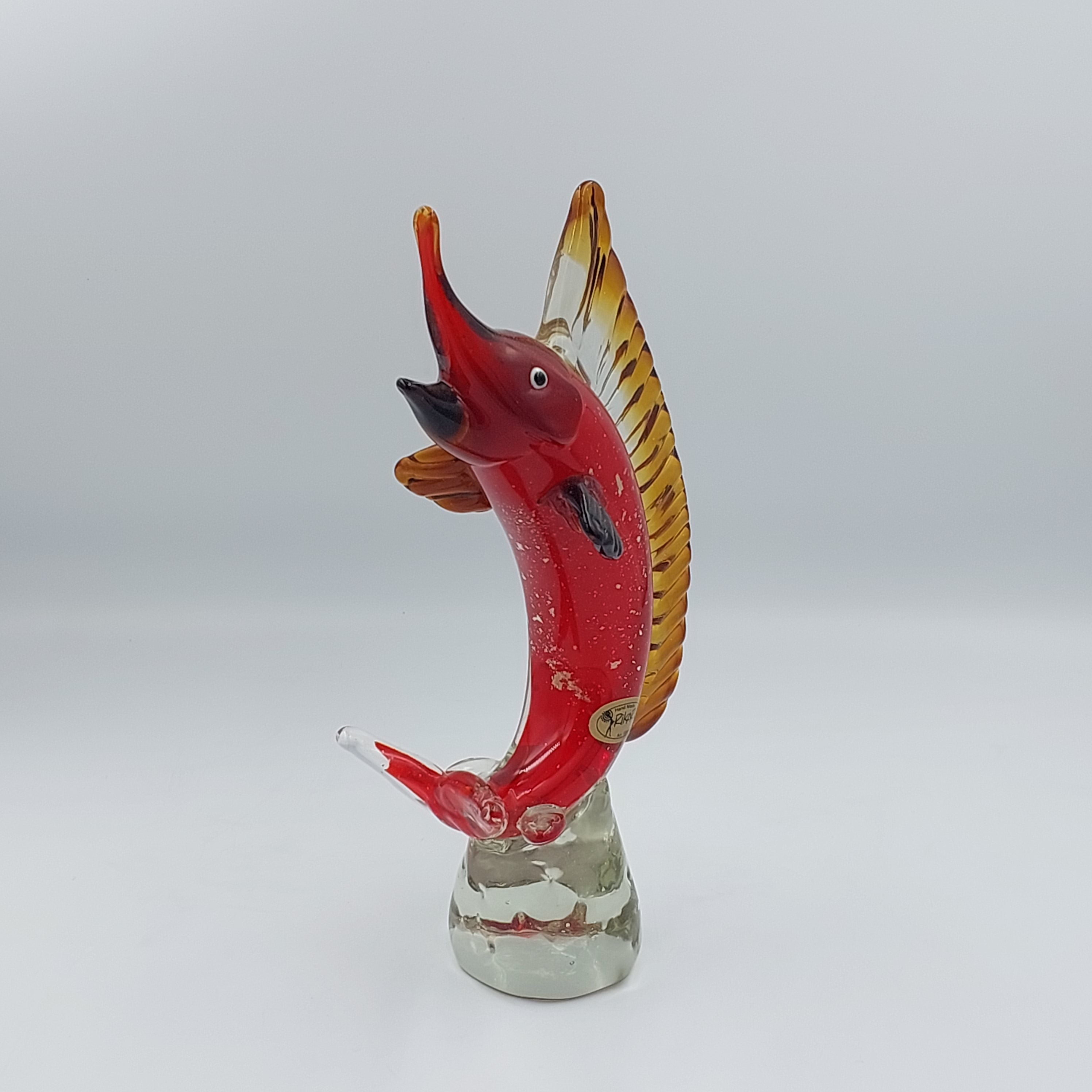 Jumping Glass Marlin on base