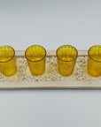 Yellow 4-Tealight Holder