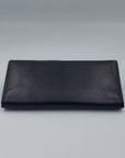 Soft Nappa Leather Men's Coat Wallet - Black