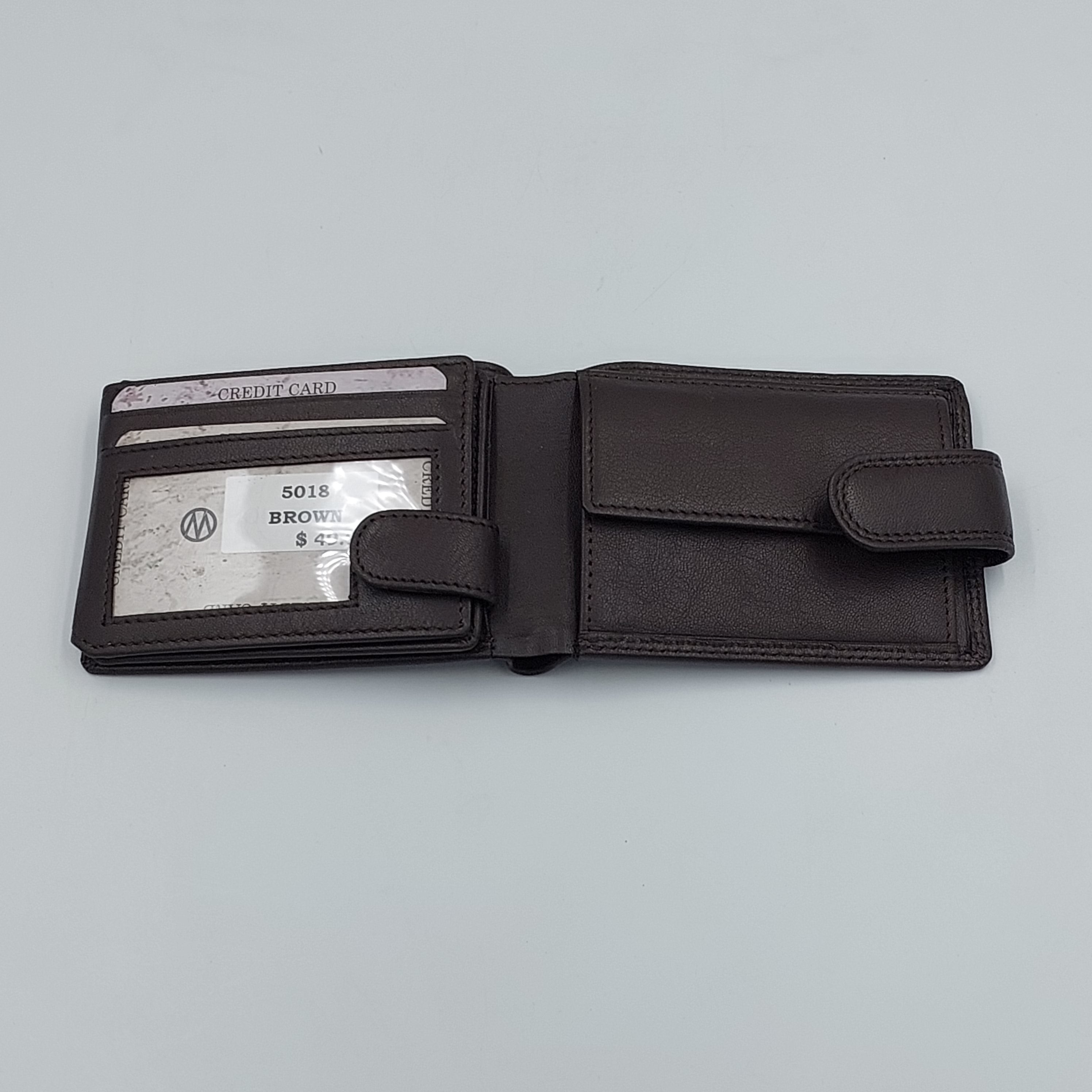 RFID Mens Leather Wallet - BROWN