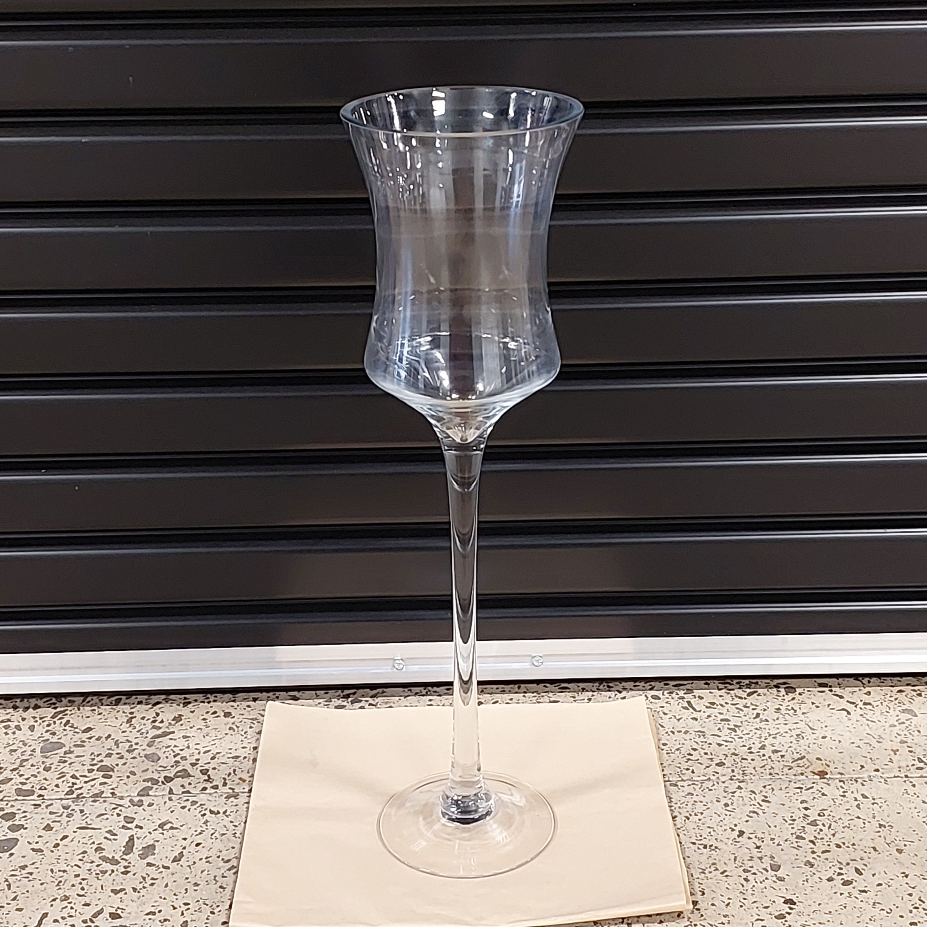 Large Clear Glass Vase