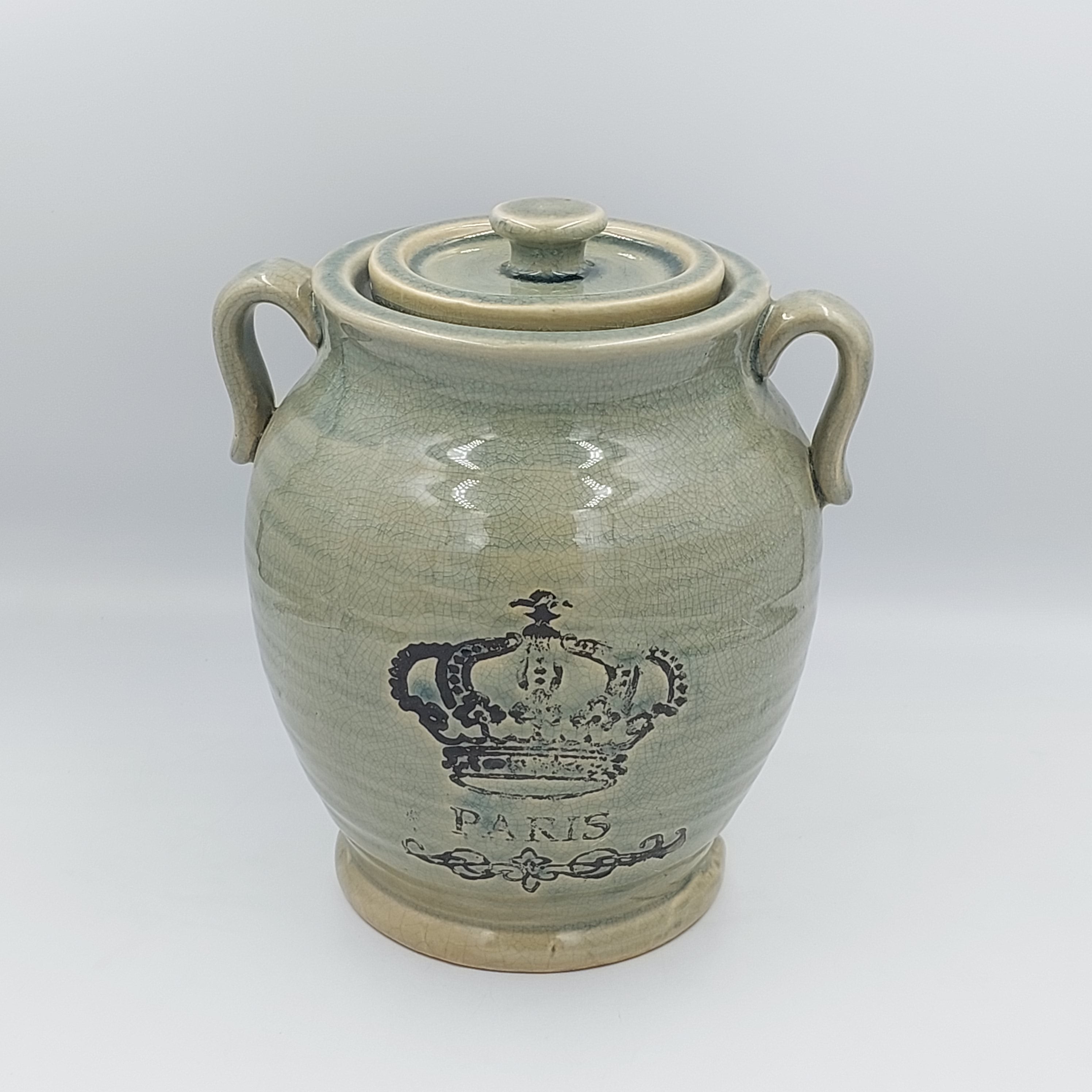 Lidded Jar Crown Small - Success Gifts