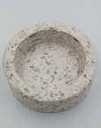 Cream Speckled Ceramic Round Dish