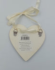 Mr & Mrs Hanging Heart Plaque Amore