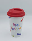 Best Teacher Ceramic Reusable Cup - Success Gifts