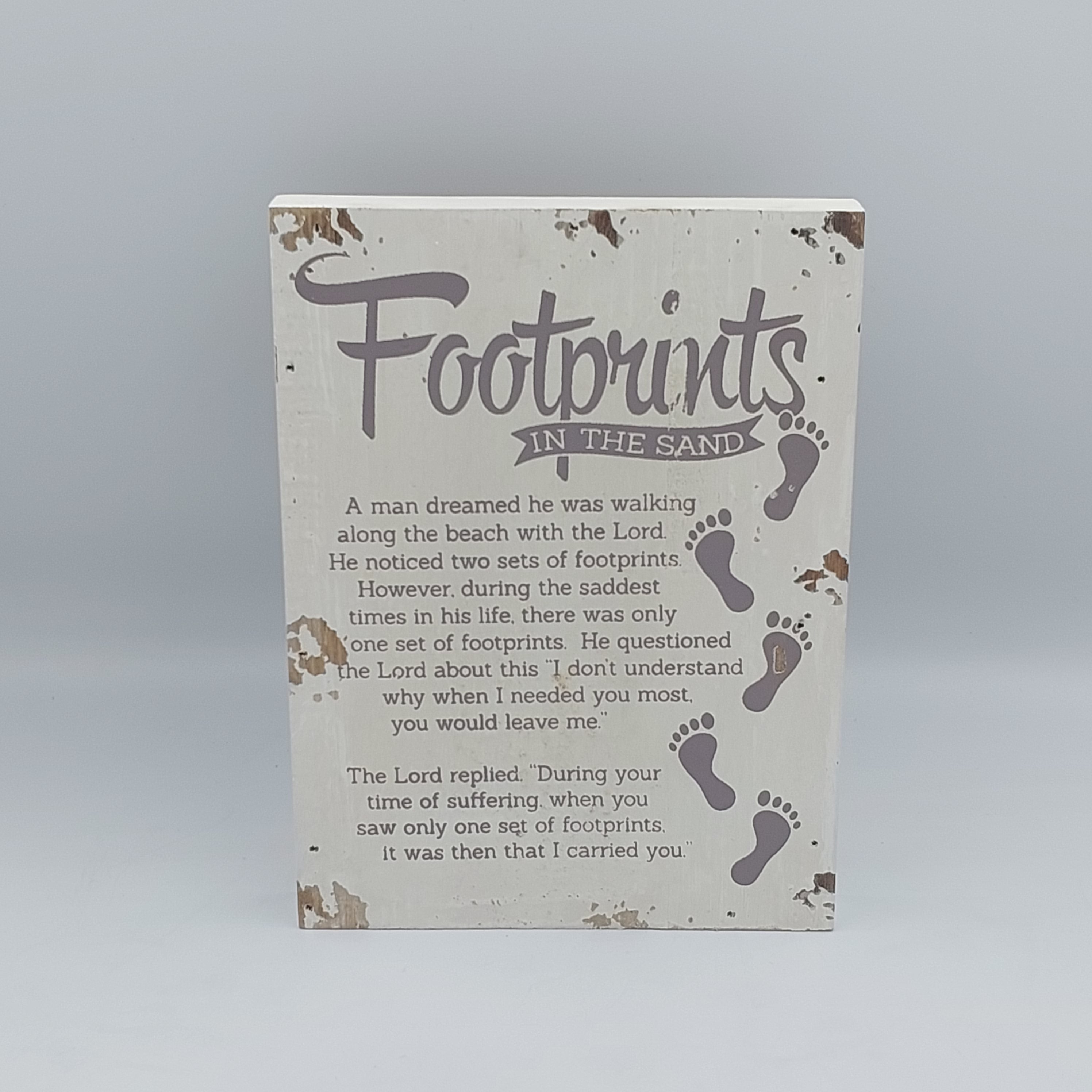 Footprints Inspiration Plaque - Success Gifts