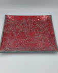 Red Mosaic Plate 30x30cm