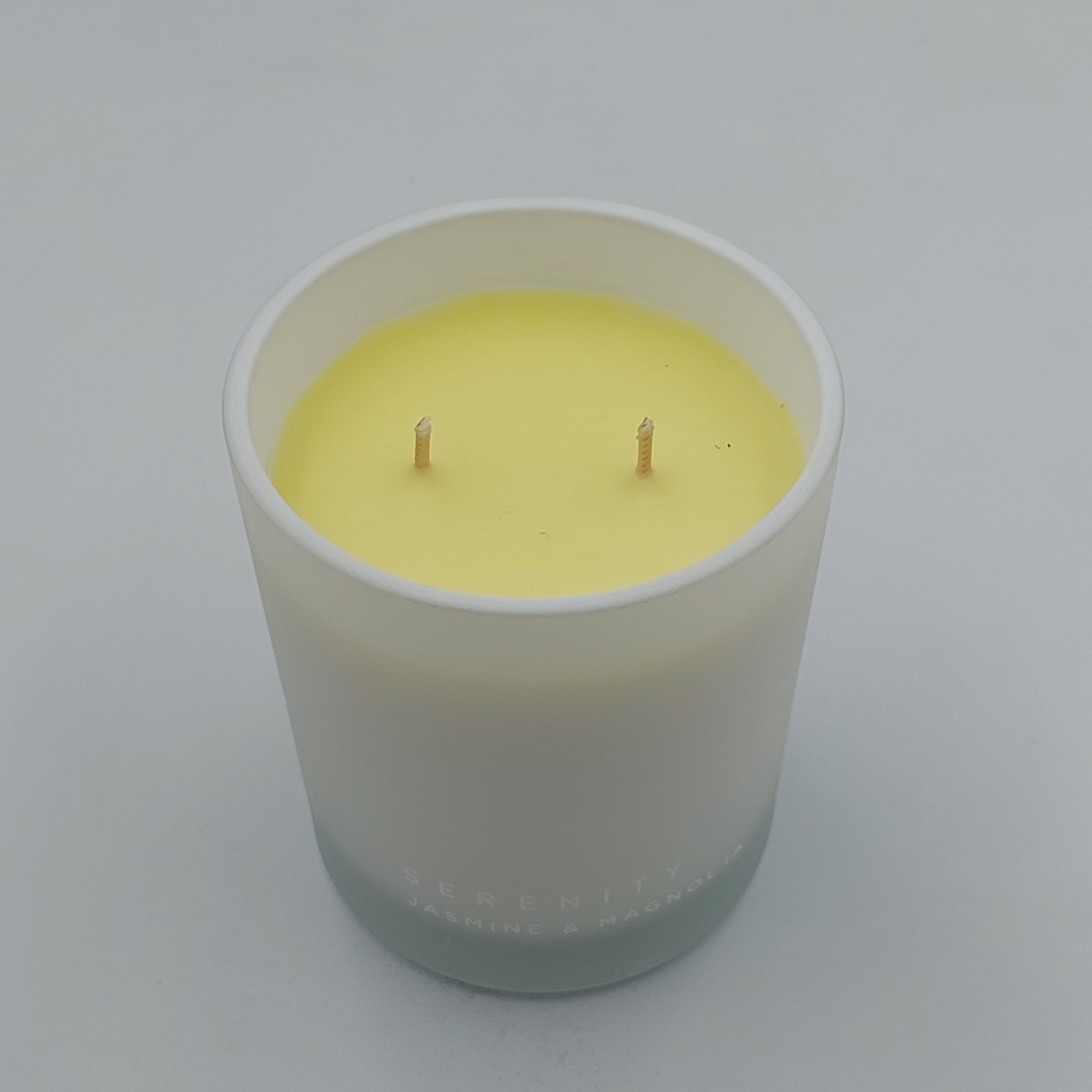 SERENITY JASMINE &amp; MAGNOLIA SOY WAX CANDLE